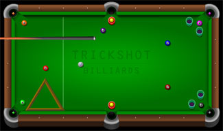 Trick Shot Billiards Flash Game